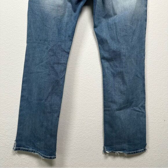 Ariat M2 Relaxed Boot Cut Jeans Mens Sz 33x32 Light Wash Denim Workwear Western - Picture 6 of 11
